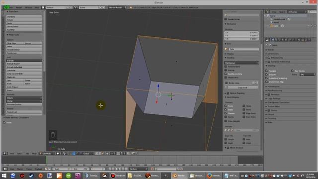 Blender 2.71 Tutorial - Adjust Normals / Faces & Save as Collada Dae File смотреть онлайн