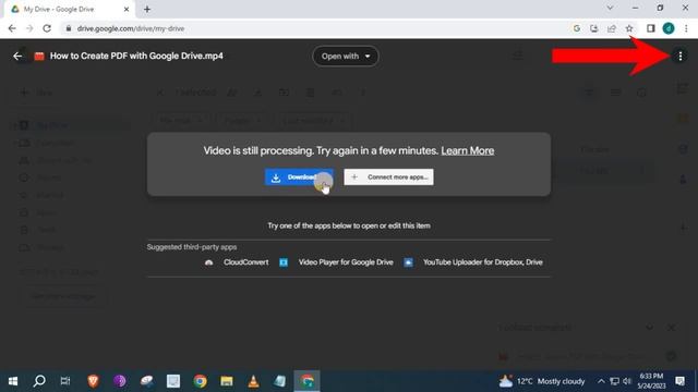 How to Upload Videos to Google Drive and get Share Link Laptop/PC смотреть онлайн