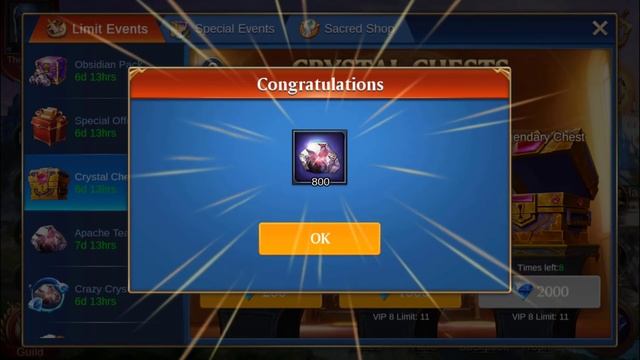 Trials Of Heroes (O) | Apache Tears - Crystal Chests - Obsidian Pack - 8200 Obsidian | Kim Cuong