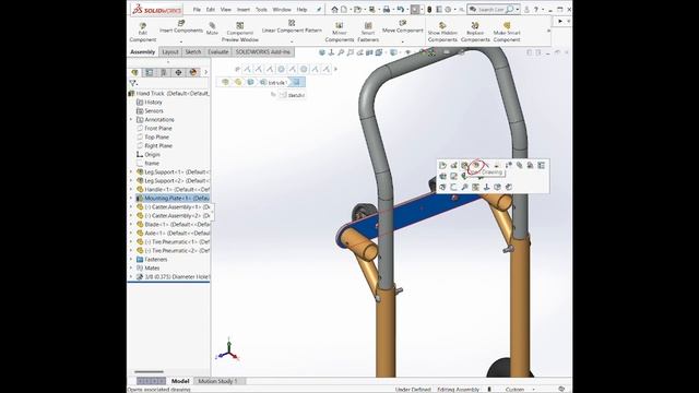 Điều chỉnh kích thước của Part trong mô hình Assembly bằng cách sử dụng Instant3D смотреть онлайн
