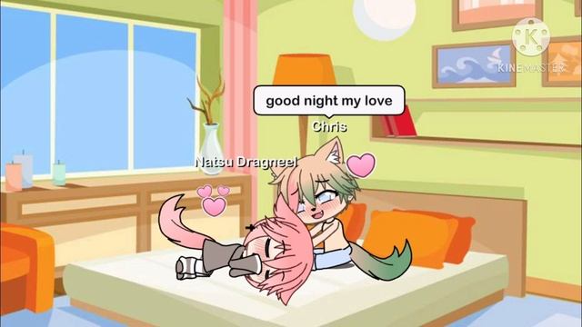 Chris X Natsu When They Cuddle And Fall Asleep By: Gacha Silvia Paws 🐾