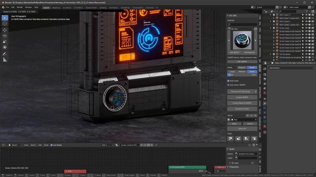 HUD Comm Device build on Blender using KIT OPS смотреть онлайн