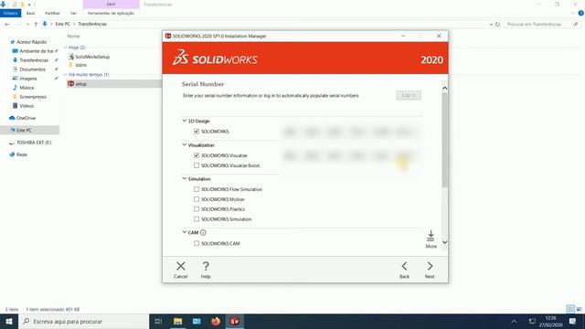 Criar SOLIDWORKS ID e obter as transferências смотреть онлайн