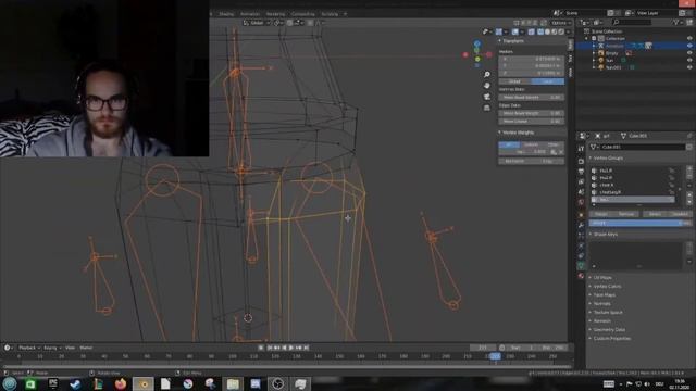 My Blender Workflow WEIGHT PAINTING / CUSTOM BONES Character 1 [Ruby] смотреть онлайн