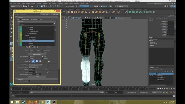Character Rigging Part 17 Mirror Skin Weights смотреть онлайн