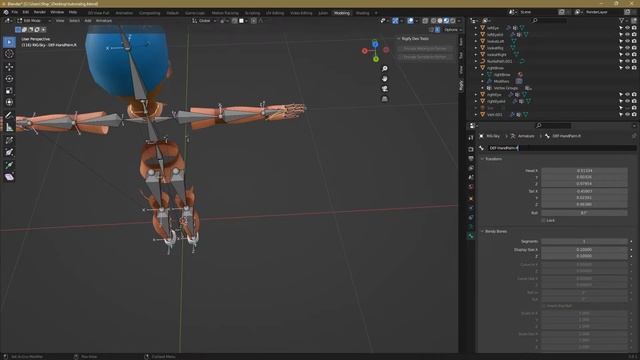 You Can MIRROR Your Armature Bones And Weights With Mirror Modifier Not Applied In Blender смотреть онлайн