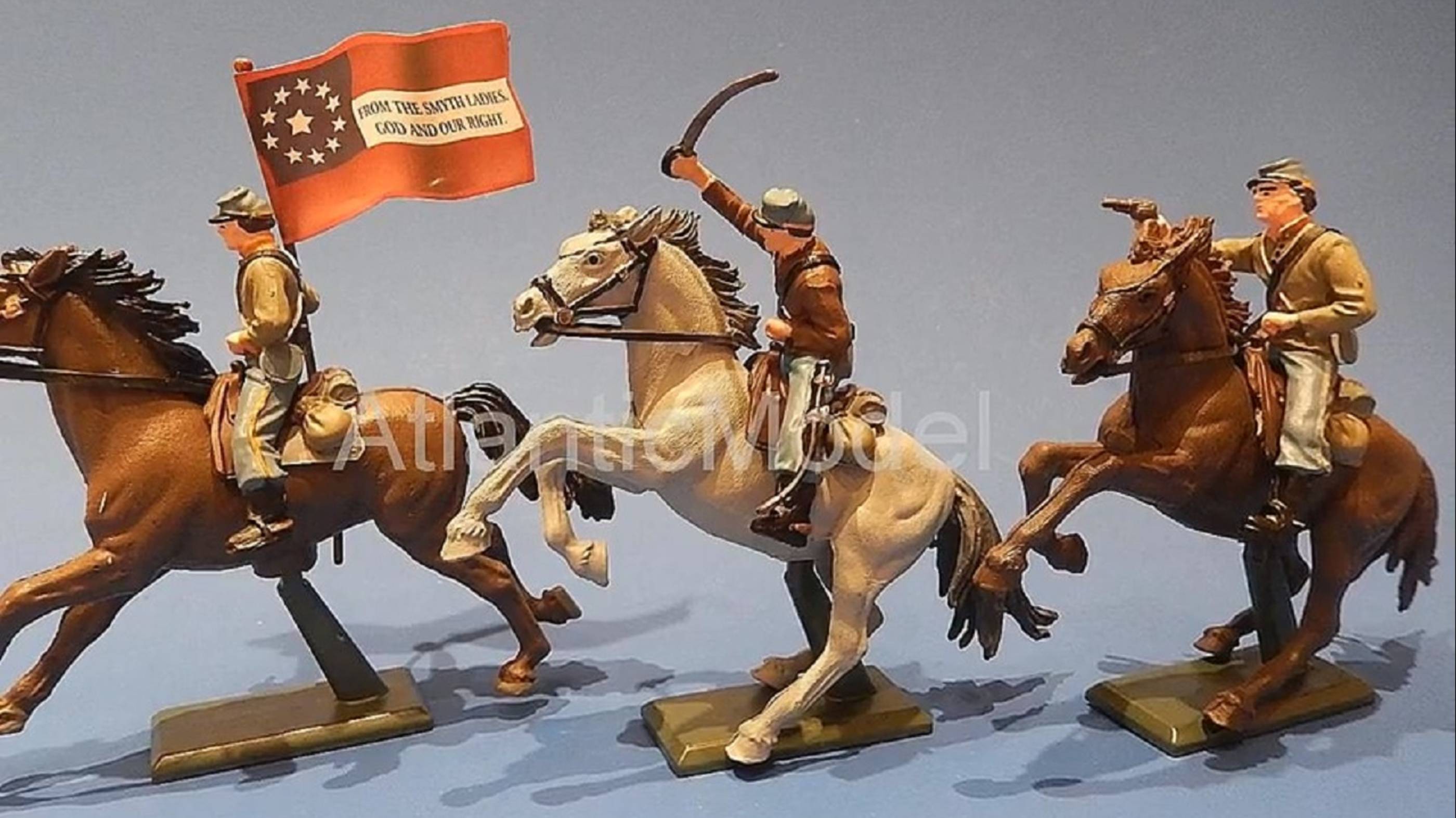 солдатики Britains Конфедерация Кавалерия 3 фигуры смотреть онлайн
