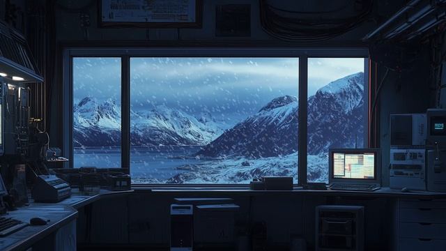 Видео 4К с атмосферной музыкой для фокуса, учёбы, программирования: Один в Арктике: эмбиент, лофи смотреть онлайн