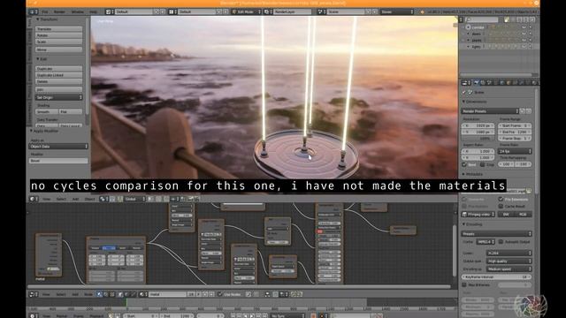 Eevee Transparency Test (Blender 2.80) - Futuristic Walkway смотреть онлайн