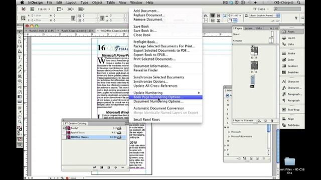 08 Combining Multiple InDesign CS6 Documents into a Book смотреть онлайн