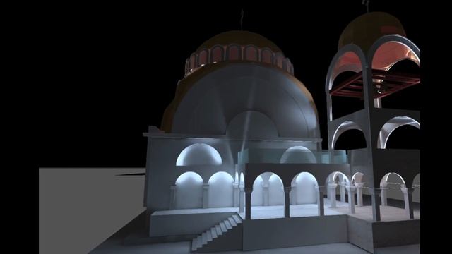 Dialux evo animation, Lighting design for Church смотреть онлайн