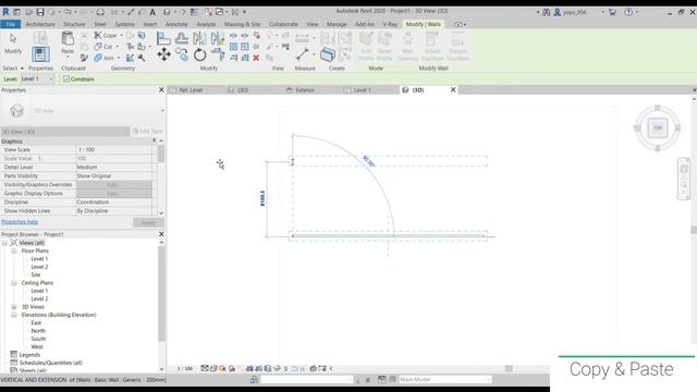 Easiest & Fastest way to Copy & Paste in Revit by Constrain or Free move. смотреть онлайн