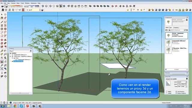 43 - Sketchup 2015 y Vray Proxys trabajar de forma inteligente смотреть онлайн