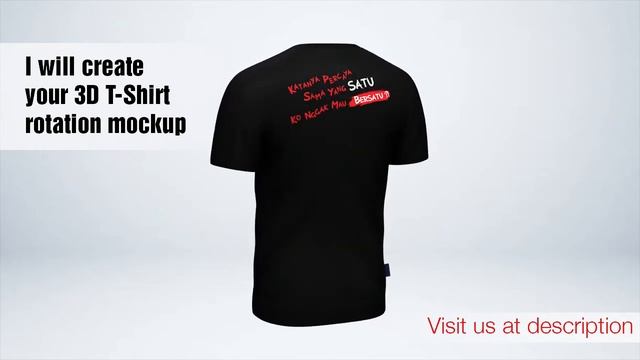 3D T-Shirt rotation mockup смотреть онлайн