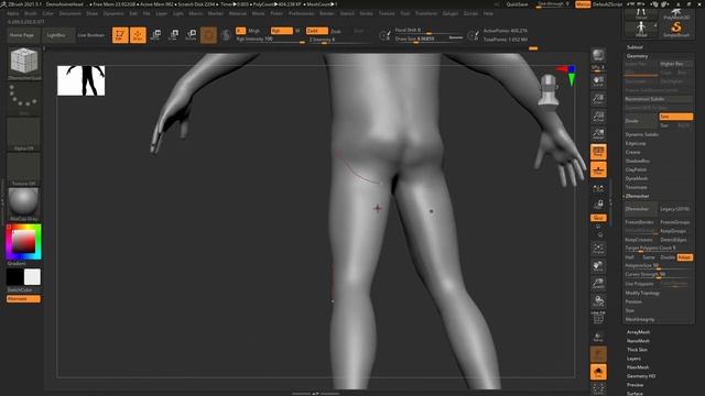 LowPolyKid3d-Part4 Zbrush Retopo смотреть онлайн