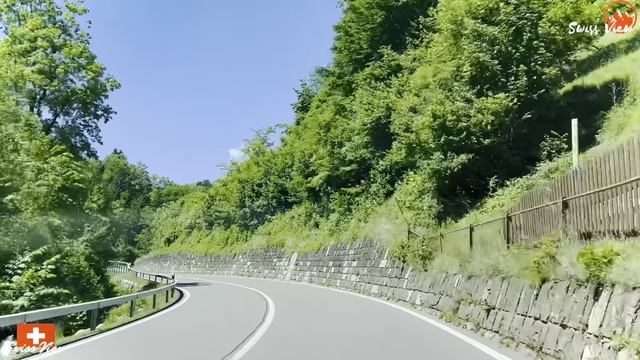 🇨🇭За рулем в Швейцарии || Путь в Цвайзиммен - Захватывающее путешествие по горной дороге смотреть онлайн