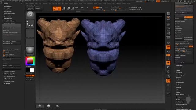 Gumroad - Intro to ZBrush Part 2 (rus) - 29 ZRemesh Symmetry смотреть онлайн