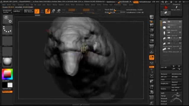 Speed Sculpt DRAGON (Simples) ZBrush смотреть онлайн