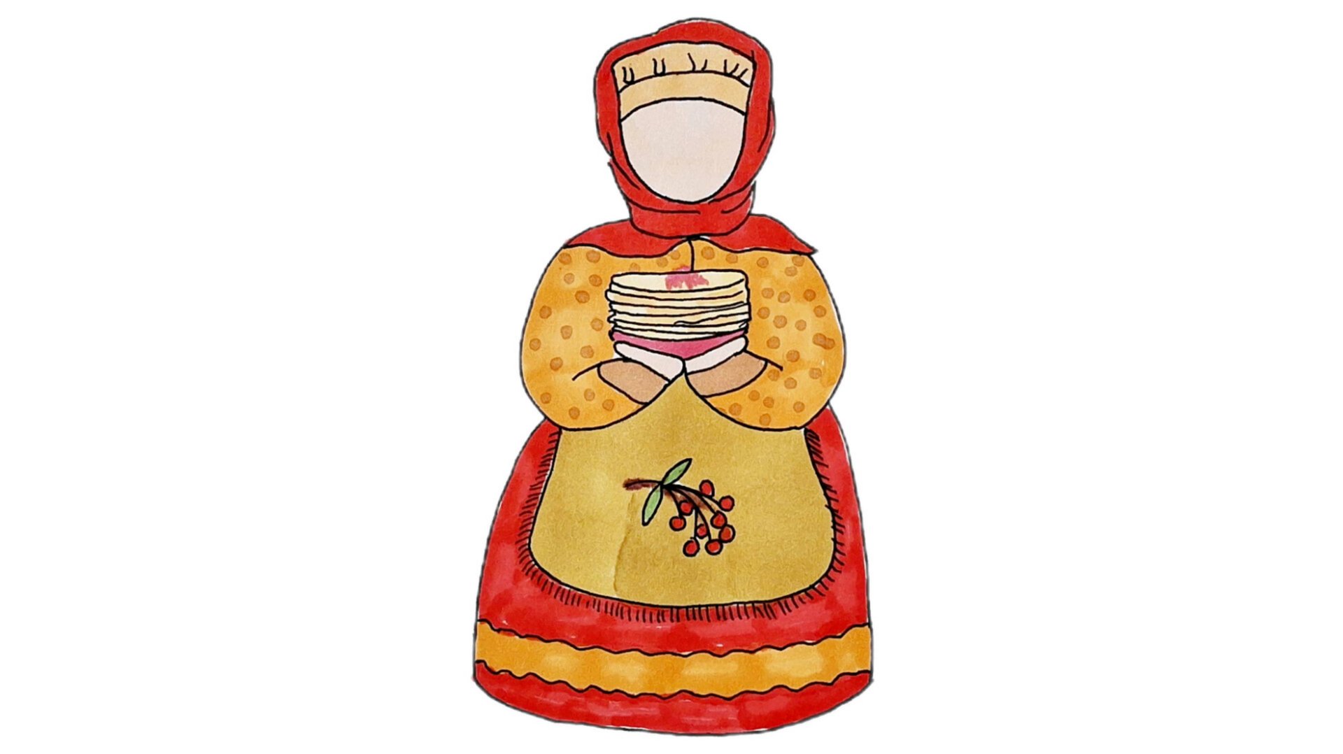 Рисуем МАСЛЕНИЦУ С БЛИНАМИ/рисунки для срисовки масленица смотреть онлайн