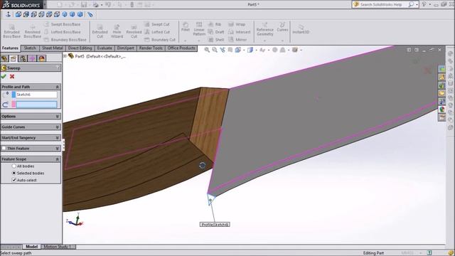 Solidworks tutorial how to Make Knife смотреть онлайн