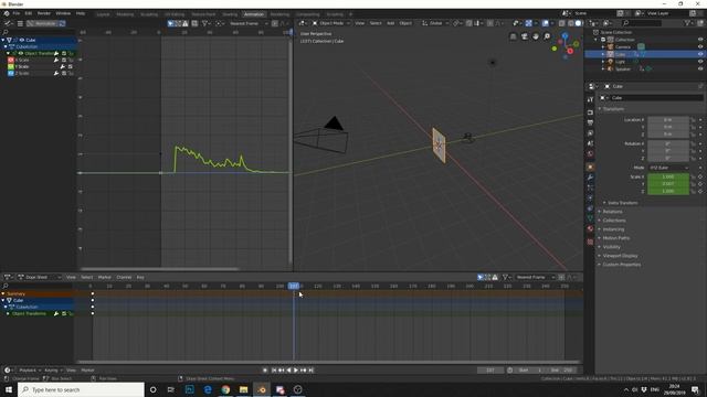 Blender 2.8 Tutorial: Bake sound to F-curve & F-curve modifier смотреть онлайн