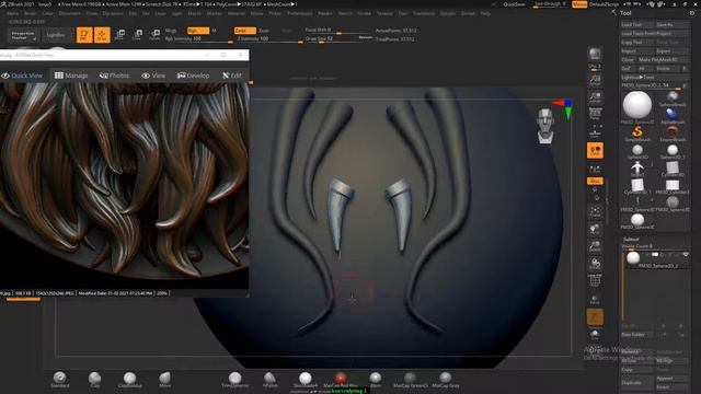 hair in zbrush | zbrush tutorial beginner hindi | zbrush hair tutorial | zbrush hair sculpting смотреть онлайн