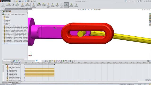 Basic Motion Analysis in Solidworks смотреть онлайн