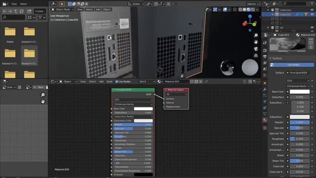 Blender Timelapse - Xbox Series X 3D model смотреть онлайн
