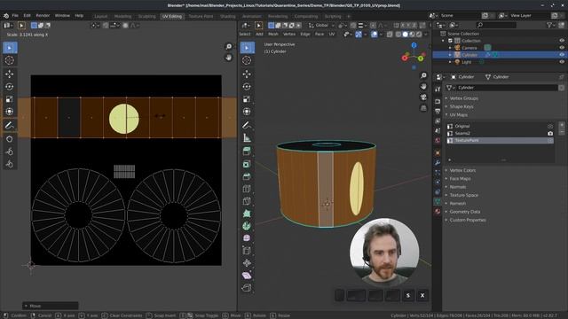 Display UVs in Texture Paint and Fix Stretching | Quarantine Series 1-5 смотреть онлайн