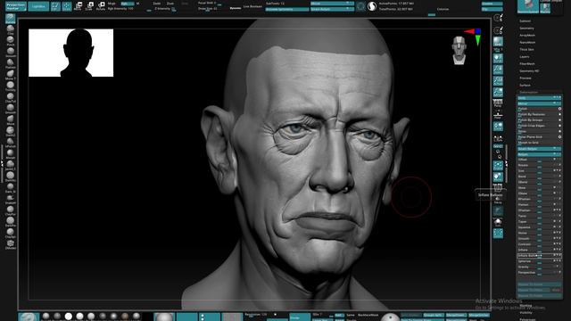 How to Sculpt SKIN using TEXTURE XYZ in ZBRUSH смотреть онлайн