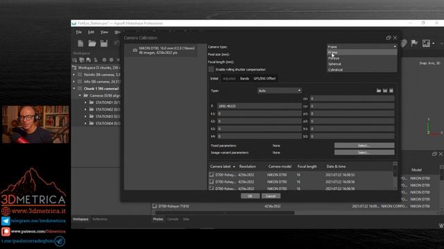 Agisoft Metashape - Usare immagini scattate con un obiettivo FishEye смотреть онлайн