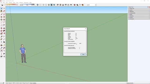 SketchUp - 2.1 - Nhập bản vẽ AutoCad vào SketchUp смотреть онлайн