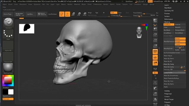 Generating Masks by Topology in Zbrush | Lesson 6 | Chapter 6 | Zbrush 2021.5 Essentials Training смотреть онлайн