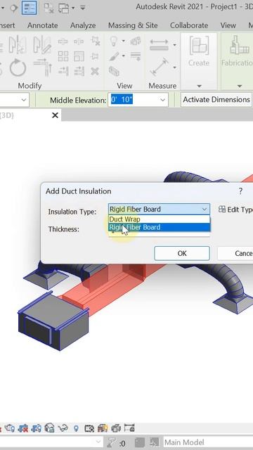 Adding insulation in duct 🤔🔊 #short #revit_mep смотреть онлайн