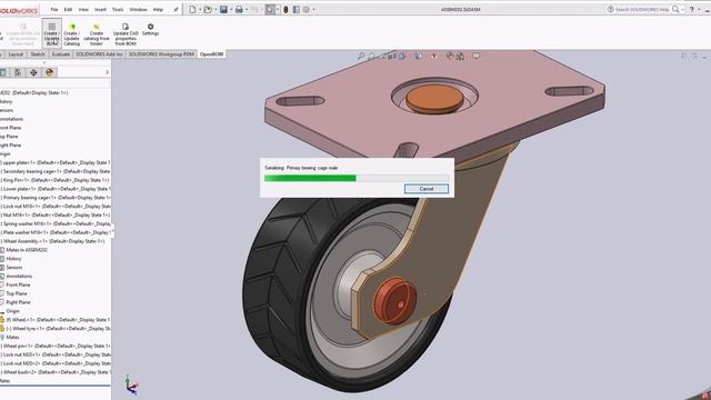 OpenBOM Integrated 3D viewer and Solidworks add-in смотреть онлайн