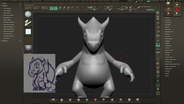 ZBrush time laps part 01 смотреть онлайн