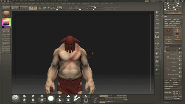 Polypainting a model in Zbrush series: Part 2 смотреть онлайн