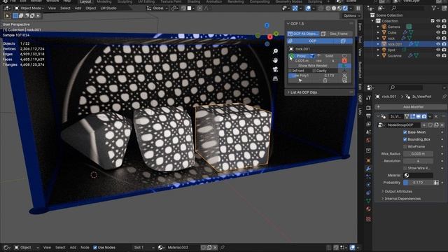 Blender 4.0.1 & OCP "One Click Proxy" addon смотреть онлайн