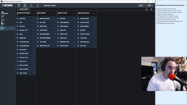 HOW-TO: LOADING LIVESETS AND PATCHES IN BOSS TONE STUDIO FOR KATANA MKII