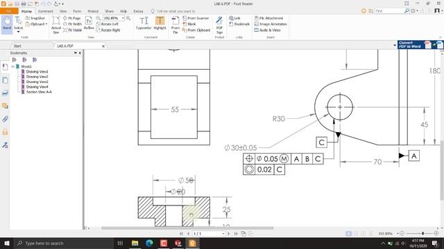 SOLIDWORKS DRAWING BASICS-GEOMETRIC DIMENSIONING AND TOLERANCING FOR BEGINNERS смотреть онлайн