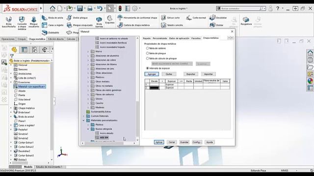 #Tutorial #SOLIDWORKS Cómo vincular materiales de chapa metálica EN solidworks 2019 смотреть онлайн