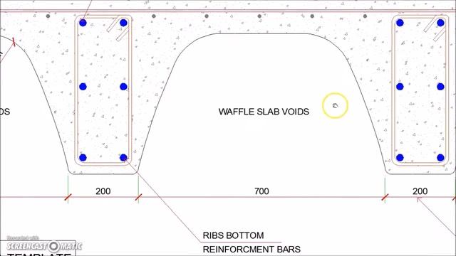 Waffle Slab Cross Section Reinforcement Detail смотреть онлайн