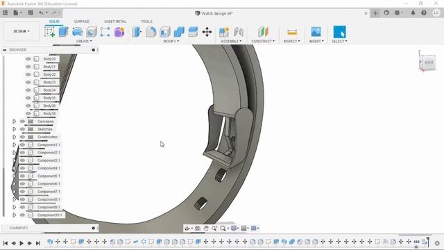 Fusion 360 (Ep 30) - Wrist Watch Design | Part 2 смотреть онлайн