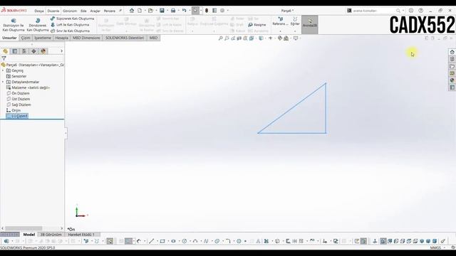 SolidWorks - Çizim Düzlemini Değiştirme смотреть онлайн