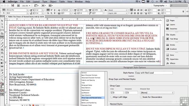 062 Indesign CS6 0804 The Power Of Nested Styles смотреть онлайн