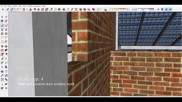 Low budget house design modeling Sketchup Pro 2019/ Home plan 63 m² two bedrooms смотреть онлайн