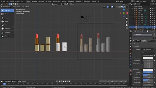 Lipsticks Blender Tutorial
