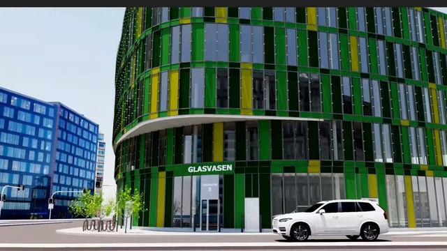 Modern Office Building - Glasvasen in Malmo смотреть онлайн