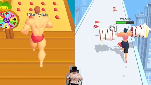 Weight Runner 3D vs Muscle Power Race - Gameplay Walkthrough Max Levels (Part 1) смотреть онлайн