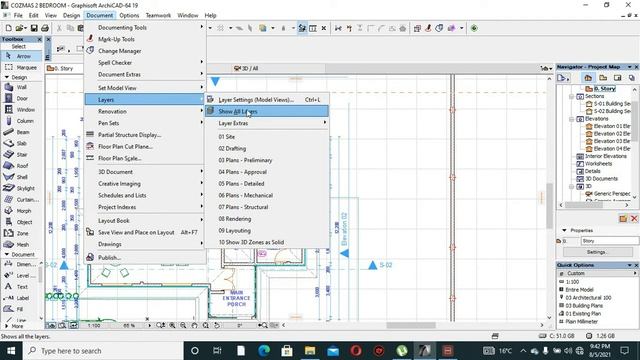 HOW TO HIDE AND SHOW LAYERS IN ARCHCAD смотреть онлайн